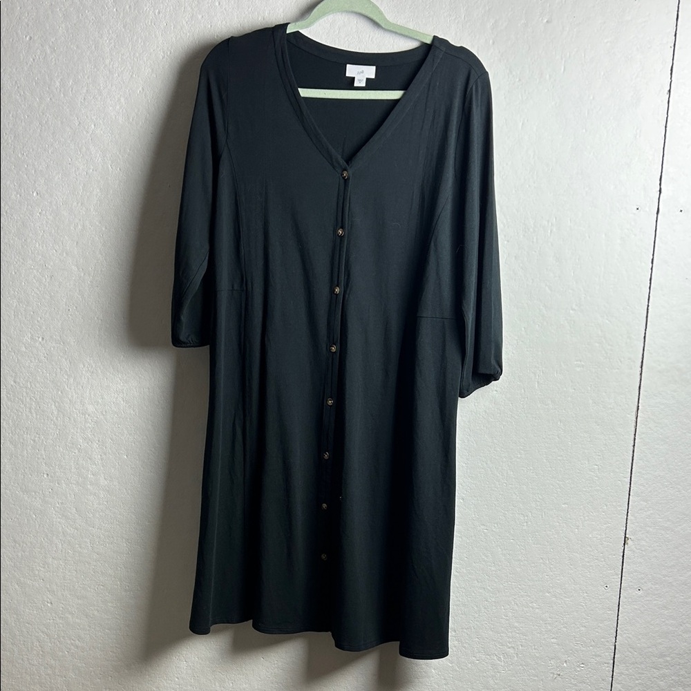 J. Jill Black Midi Dress